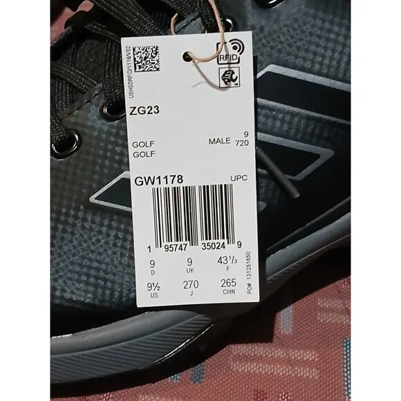 New Men’s 9.5 ADIDAS ZG23 (#GW1178) Golf Shoes.