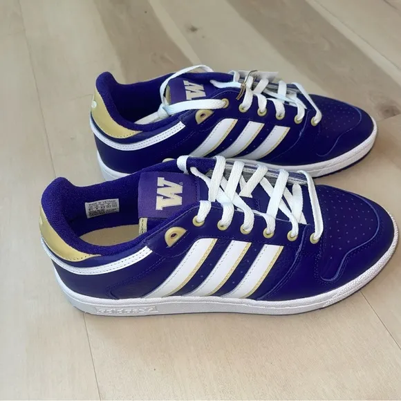 NEW Mens ADIDAS UNIVERSITY OF WASHINGTON CENTENNIAL RM Purple LEATHER Shoes