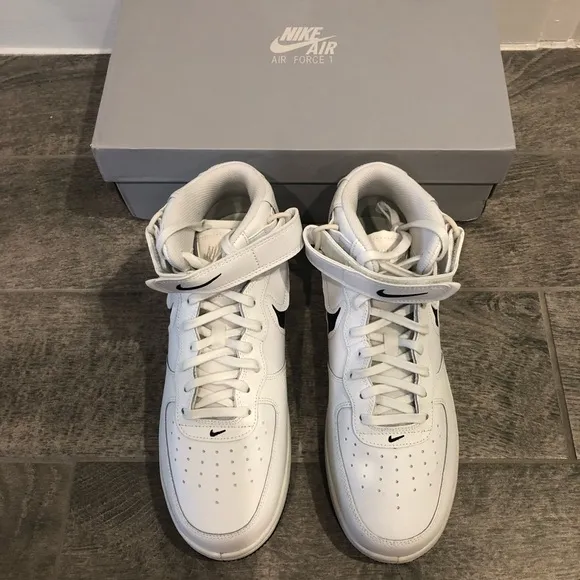New Nike Air Force 1 Mid Remastered Sneakers White Black Men’s Shoes Multi Sizes