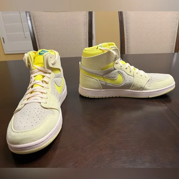New Nike Air Jordan 1 High Zoom CMFT 2 Citron Sneaker Shoes Size US 12 W / 10.5