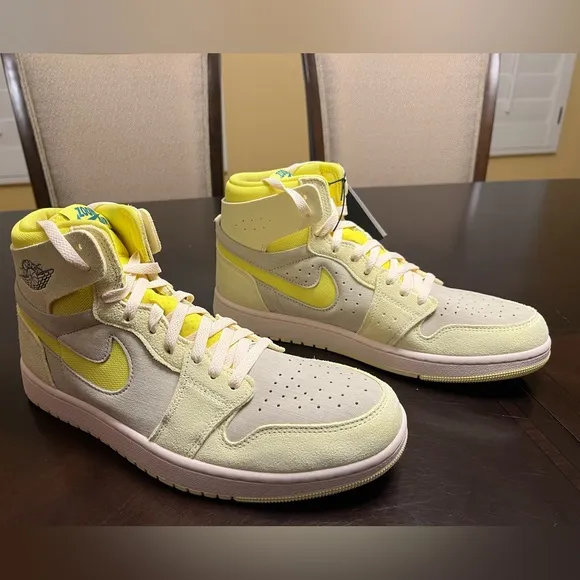 New Nike Air Jordan 1 High Zoom CMFT 2 Citron Sneaker Shoes Size US 12 W / 10.5