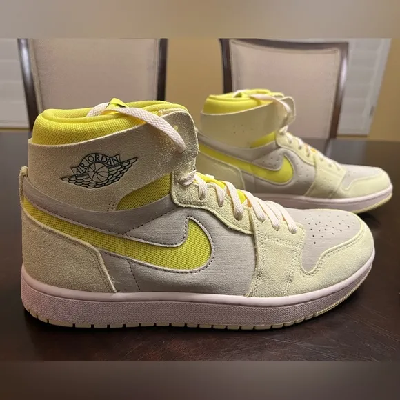 New Nike Air Jordan 1 High Zoom CMFT 2 Citron Sneaker Shoes Size US 12 W / 10.5
