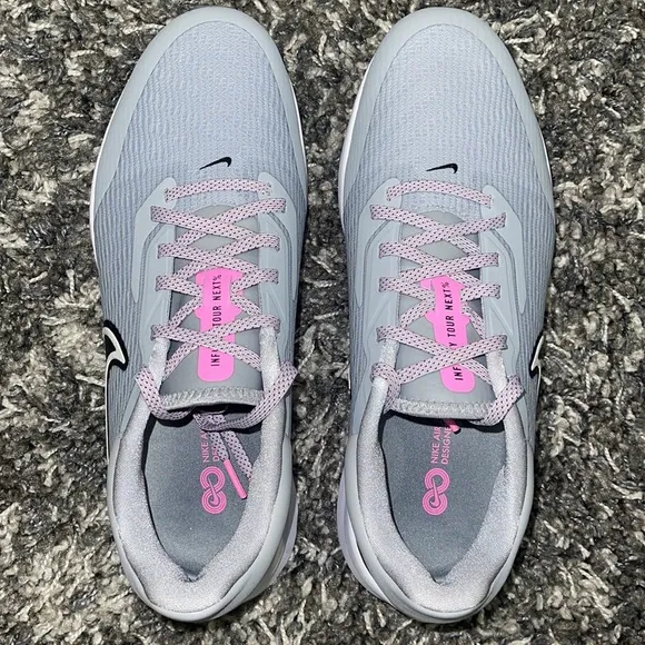 New NIKE Air Zoom Infinity Tour Next % in Wolf Grey/Cool Grey/Pink Spell/Black