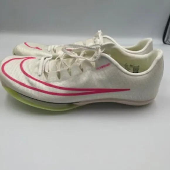 New Nike Air Zoom Maxfly Sail White &amp; Pink Track Spike Shoes Women’s Size 9
