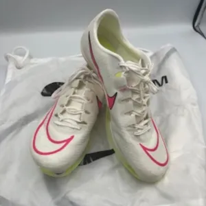 New Nike Air Zoom Maxfly Sail White &amp; Pink Track Spike Shoes Women’s Size 9