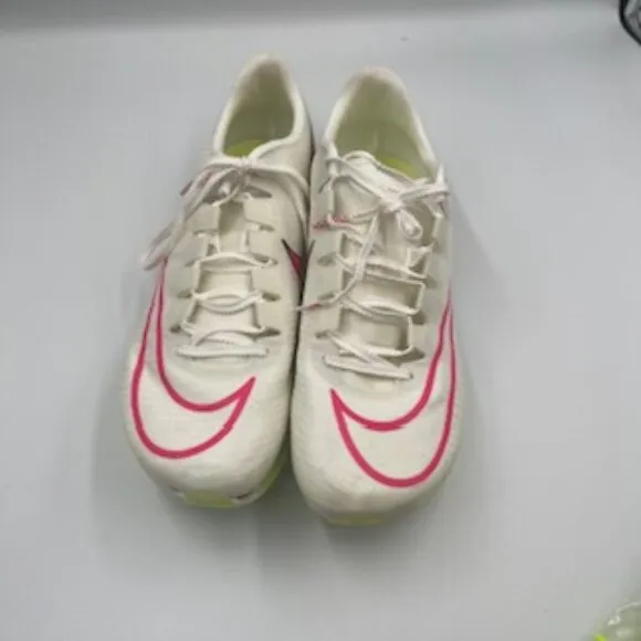 New Nike Air Zoom Maxfly Sail White &amp; Pink Track Spike Shoes Women’s Size 9