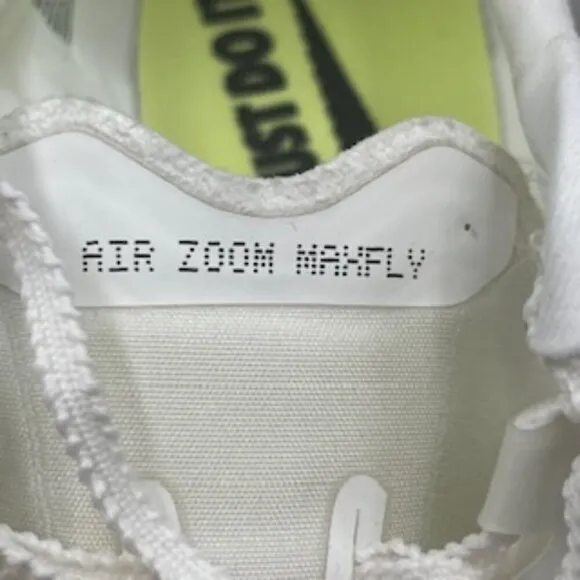 New Nike Air Zoom Maxfly Sail White &amp; Pink Track Spike Shoes Women’s Size 9