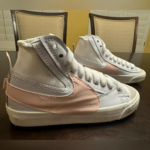 New Nike Blazer Mid 77 Jumbo Pink Sneaker Shoes Size US 6.5