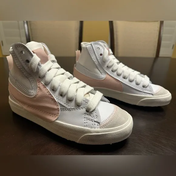 New Nike Blazer Mid 77 Jumbo Pink Sneaker Shoes Size US 6.5