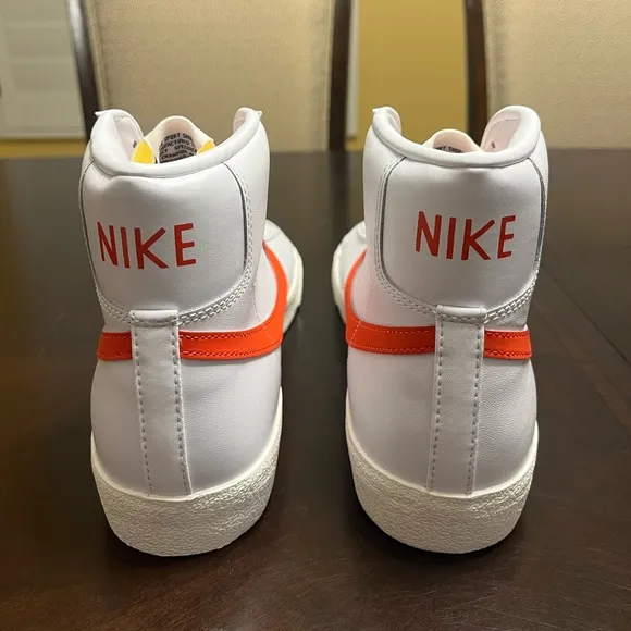 New Nike Blazer Mid 77 White Habanero Red Sneaker Shoes