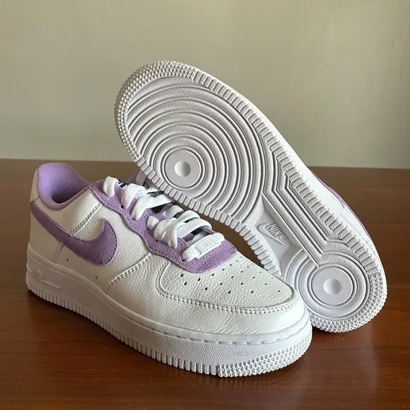 New Nike By You Air Force 1 Low White/Purple DN4165-991 Women’s Size 6 NWOB