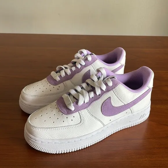 New Nike By You Air Force 1 Low White/Purple DN4165-991 Women’s Size 6 NWOB