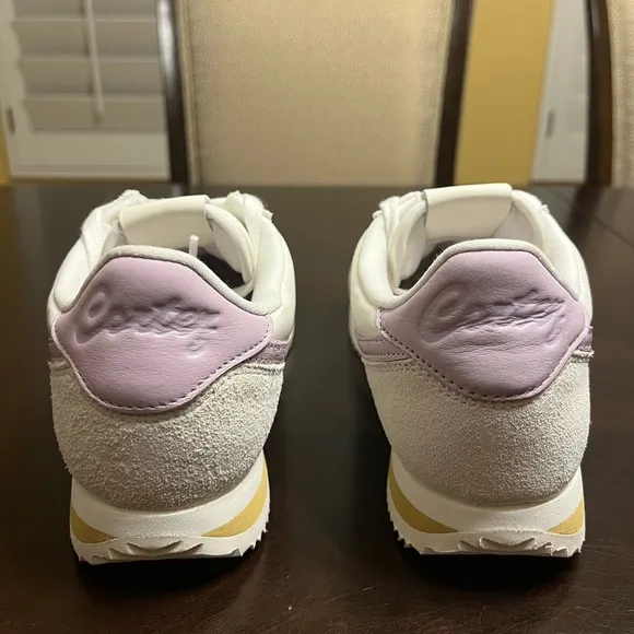 New Nike Cortez Leather White Pink Sneaker Shoes