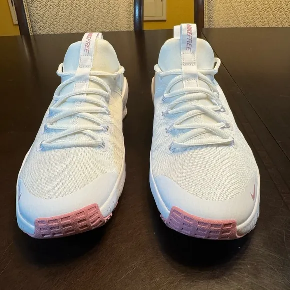New Nike Free Metcon 6 White Pink Sneakers Shoes Size US 7.5