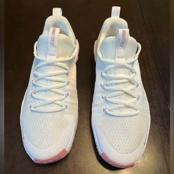 New Nike Free Metcon 6 White Pink Sneakers Shoes Size US 7.5