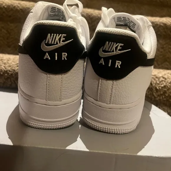 NEW Nike Men’s Air Force 1-White &amp; Black-Size 12