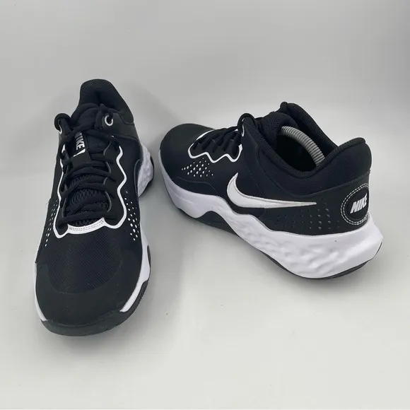 NEW! Nike Men’s Fly.By Mid 3 Black White Athletic Basketball Shoes - Size 10.5