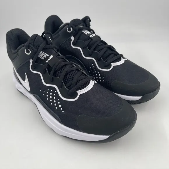NEW! Nike Men’s Fly.By Mid 3 Black White Athletic Basketball Shoes - Size 10.5