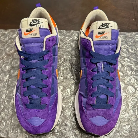 New Nike Sacai Vaporwaffle Dark Iris Sneaker Shoes US 8.5