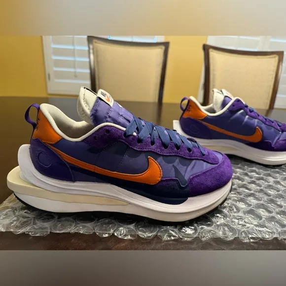 New Nike Sacai Vaporwaffle Dark Iris Sneaker Shoes US 8.5