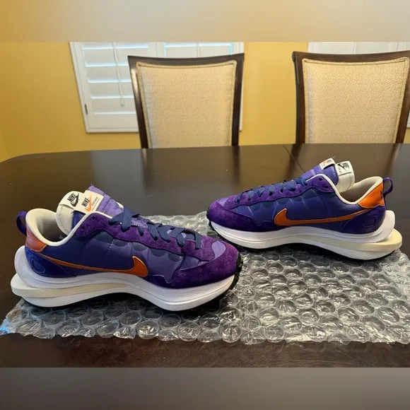 New Nike Sacai Vaporwaffle Dark Iris Sneaker Shoes US 8.5