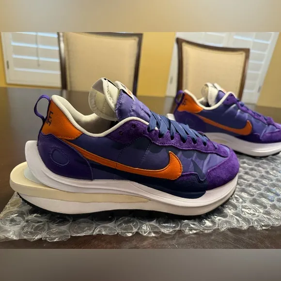 New Nike Sacai Vaporwaffle Dark Iris Sneaker Shoes US 8.5