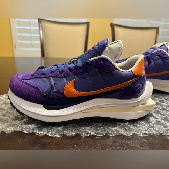New Nike Sacai Vaporwaffle Dark Iris Sneaker Shoes US 8.5
