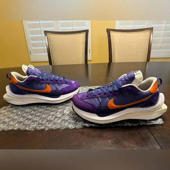New Nike Sacai Vaporwaffle Dark Iris Sneaker Shoes US 8.5