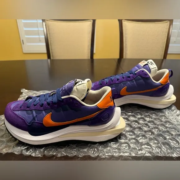 New Nike Sacai Vaporwaffle Dark Iris Sneaker Shoes US 8.5