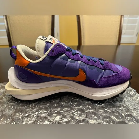 New Nike Sacai Vaporwaffle Dark Iris Sneaker Shoes US 8.5