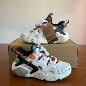New Nike Women’s Air Huarache Craft Lunar New Year White/Orange Rare! FD4621-181