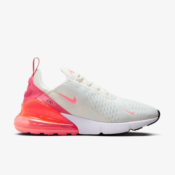 NEW Nike Women's Air Max 270 Shoes with Box AH6789-122 Size 7.5 Sail Hot Punch
