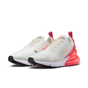 NEW Nike Women's Air Max 270 Shoes with Box AH6789-122 Size 7.5 Sail Hot Punch