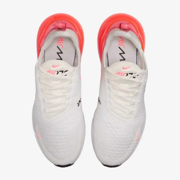 NEW Nike Women's Air Max 270 Shoes with Box AH6789-122 Size 7.5 Sail Hot Punch