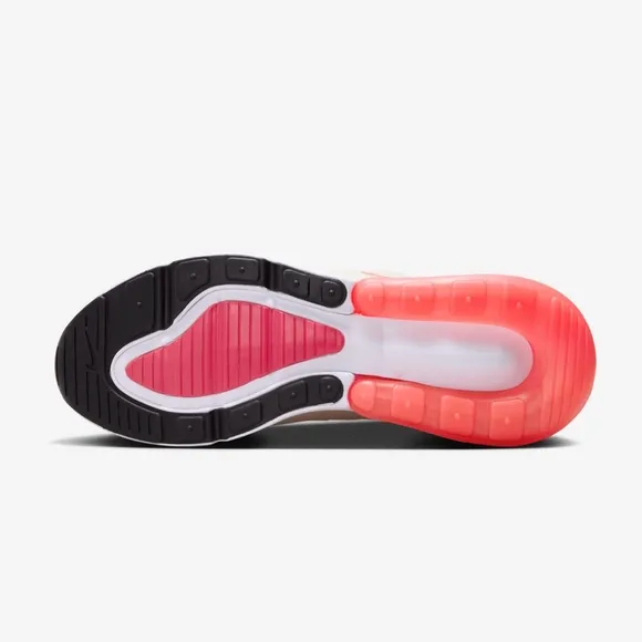 NEW Nike Women's Air Max 270 Shoes with Box AH6789-122 Size 7.5 Sail Hot Punch