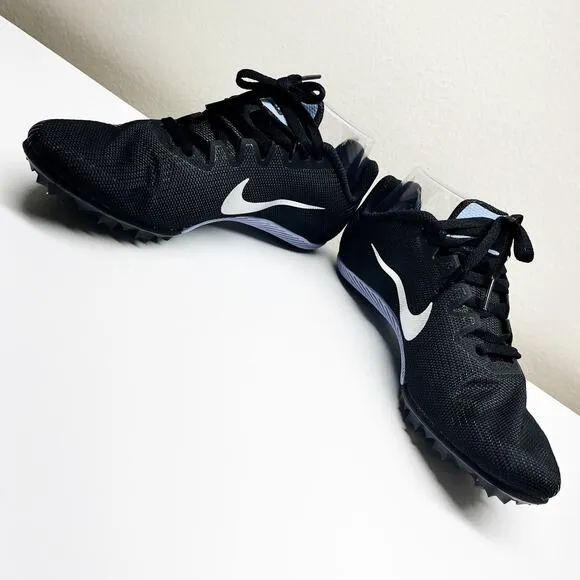 NEW Nike Zoom Rival M9 Black Purple Track &amp; Field Spikes Unisex Shoes Size 11.5