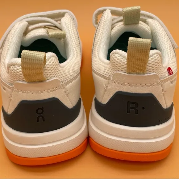 NEW On The Roger Kids Little Kids Shoes Sneakers Ivory Orange Unisex