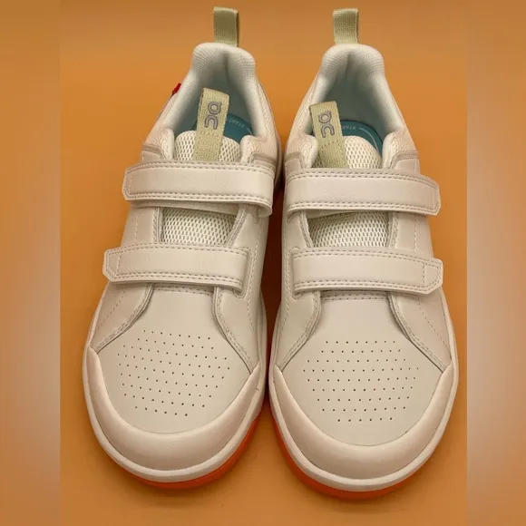 NEW On The Roger Kids Little Kids Shoes Sneakers Ivory Orange Unisex