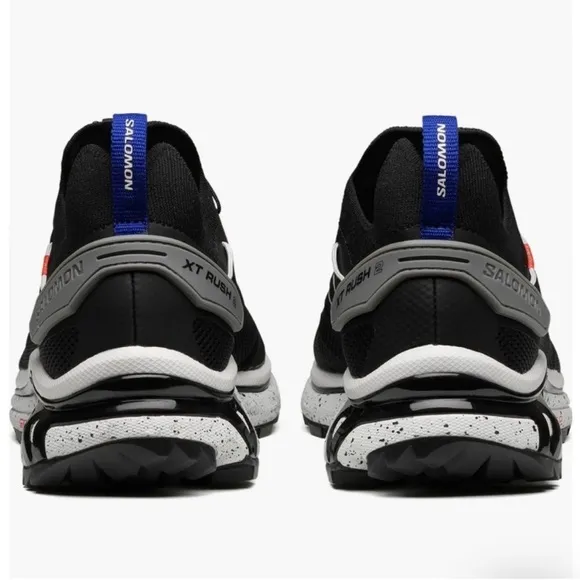 New SALOMON XT-RUSH 2 SNEAKER IN BLACK/ WHITE/ POPPY RED size 9 Women's Unisex
