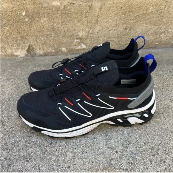 New SALOMON XT-RUSH 2 SNEAKER IN BLACK/ WHITE/ POPPY RED size 9 Women's Unisex