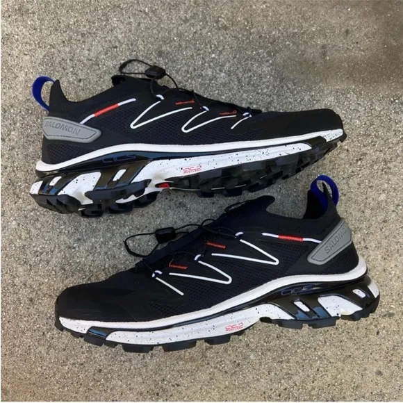 New SALOMON XT-RUSH 2 SNEAKER IN BLACK/ WHITE/ POPPY RED size 9 Women's Unisex
