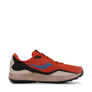 NEW SAUCONY men's peregrine 12 trail running shoes in clay