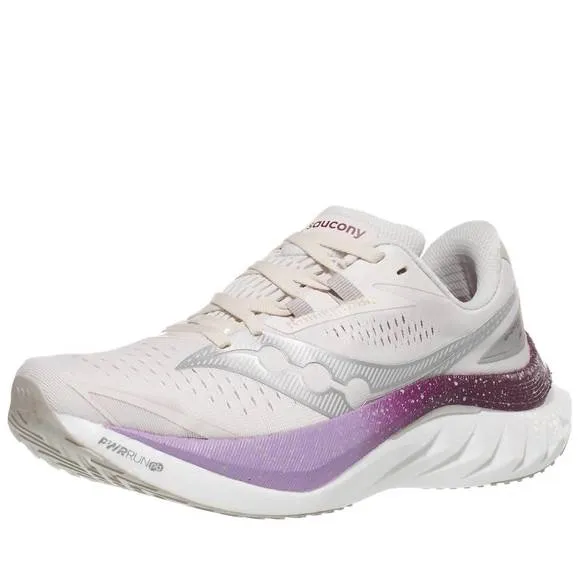 NEW SAUCONY women's endorphin speed 4 shoes in moon/plum
