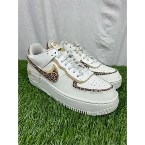NEW Size 11w Nike Wmns Air Force 1 Shadow 'Leopard' CI0919-120