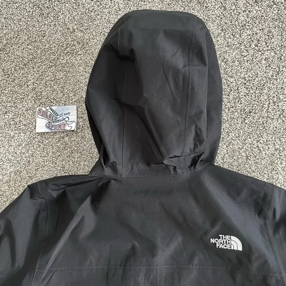 New The North Face Woodmont Parka Rain Jacket Black Long Coat Womens Small S
