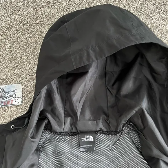 New The North Face Woodmont Parka Rain Jacket Black Long Coat Womens Small S