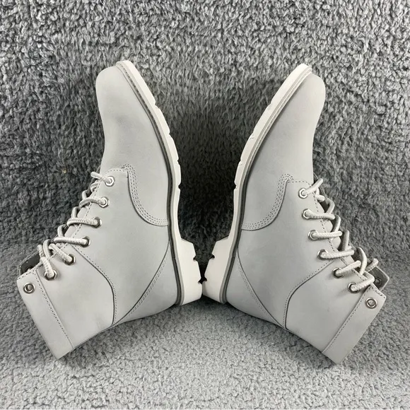 NEW Timberland Booties Shoes Womens 7.5 Gray Leather Lace Up Medium (B,M)