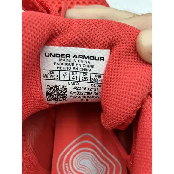 NEW Under Armour Embid 1 Unisex Basketball Shoes Red US Size 8 3023086-603 NIB
