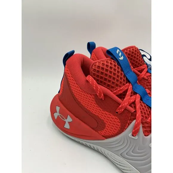 NEW Under Armour Embid 1 Unisex Basketball Shoes Red US Size 8 3023086-603 NIB
