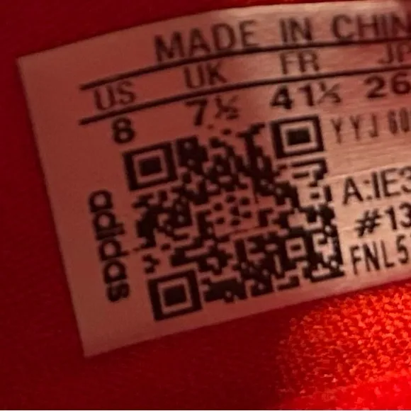 NEW Unisex Adidas  RED Ultraboost Light Shoes m8 w9